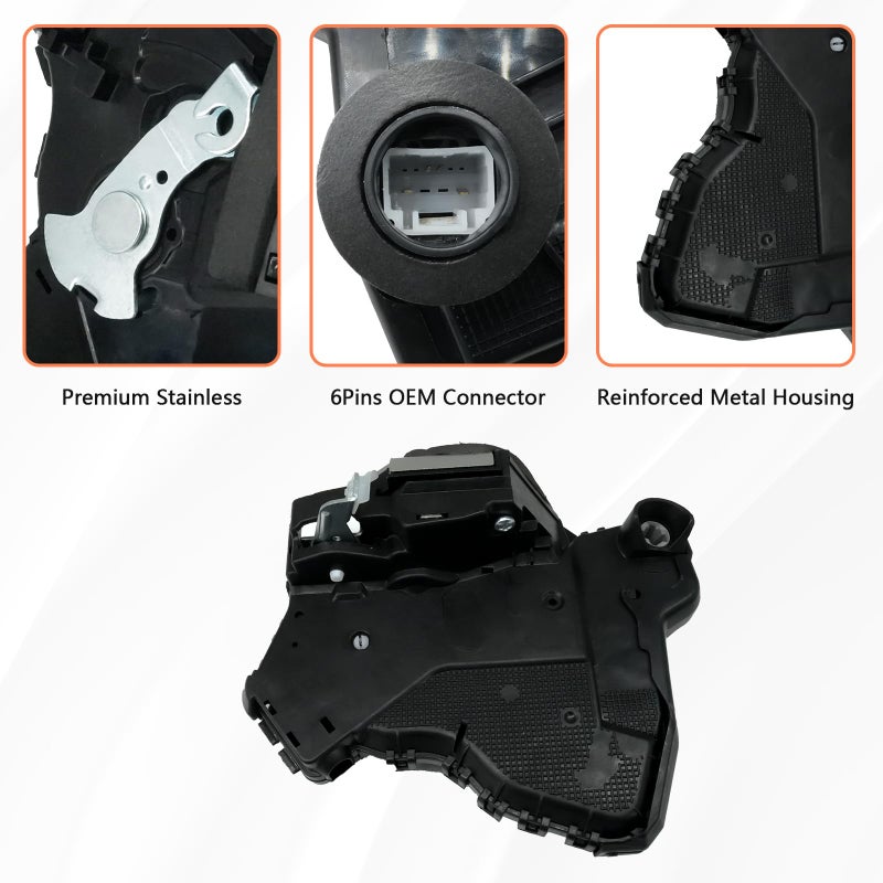 محرك تشغيل قفل الباب Blycorul متوافق مع Tundra، Camry، 4Runner، Rav4، Lexus RX350 RX450h، Scion tC xB xD | يستبدل #69030-06200، 69030-0C050، 69030-42230 | الجانب الأمامي الأيمن للراكب - Image 4